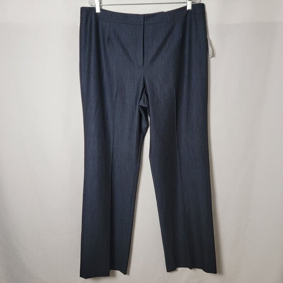 Jones Studio Separates Gray Classic Fit Career Work Wear Straight Leg Pants 16 - Picture 2 of 9